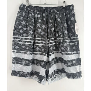 Barracuda Bay Mens Swim Shorts Size Small Swim Trunks w/3 Pockets 7"-Inseam Gray